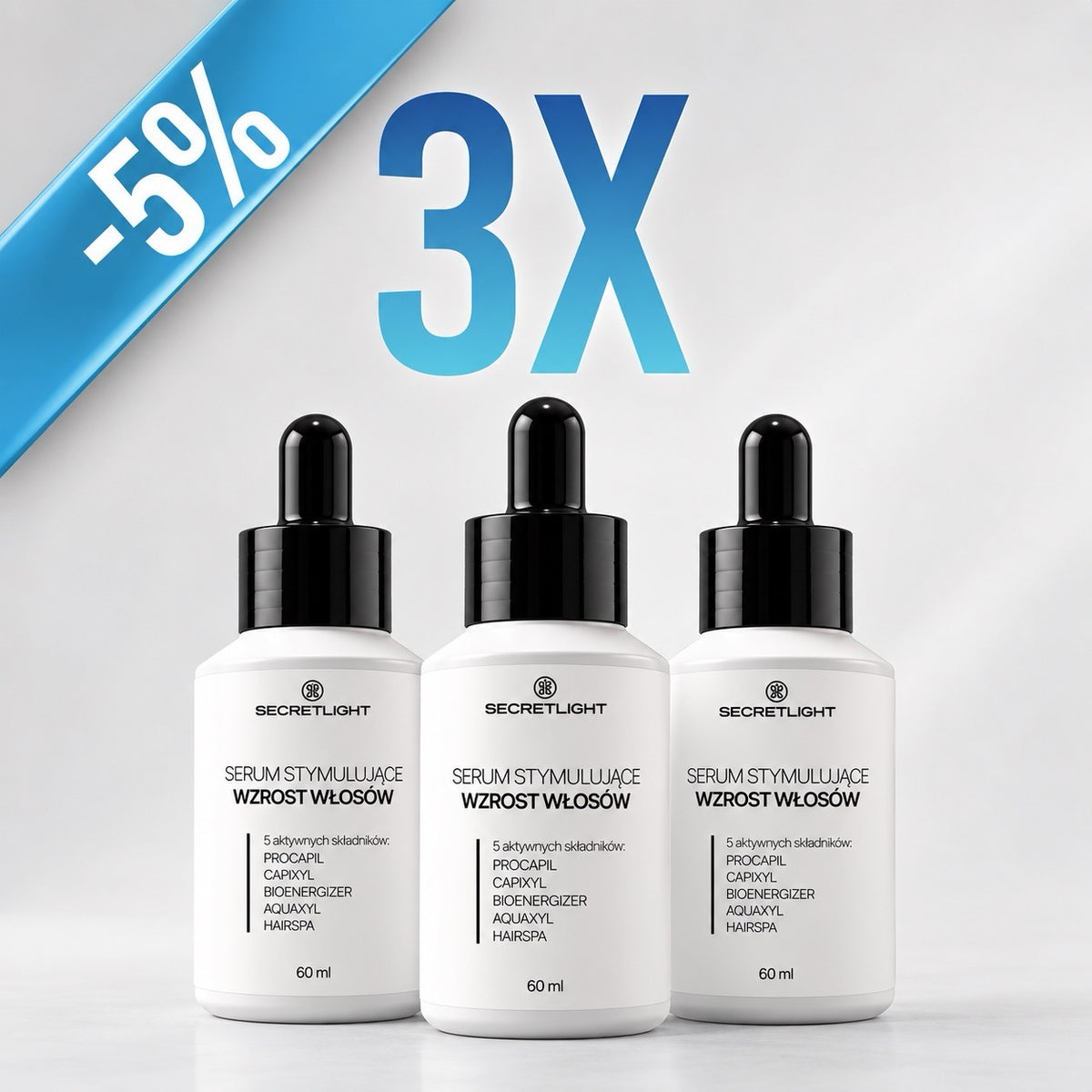 Pakiet SecretLight© 3x Serum
