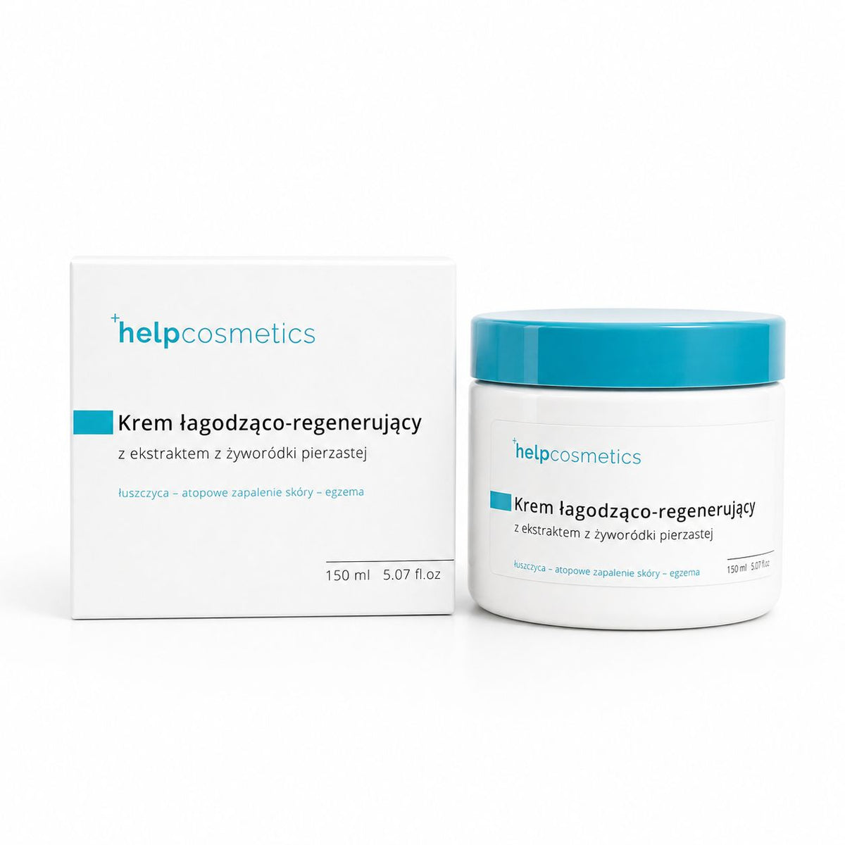 PAKIET 4 KREMÓW łagodząco-regenerujących Helpcosmetics® - KUP 4 ZAPŁAĆ ZA 3 (4x 150ml)